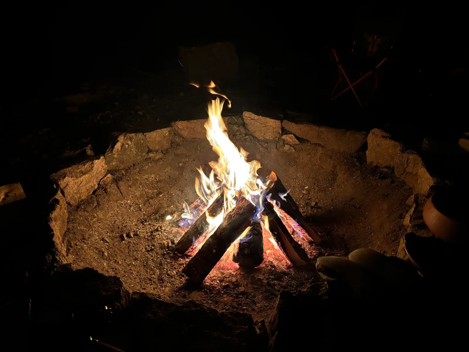 Sacred fire at Blue Sky Sanctuary